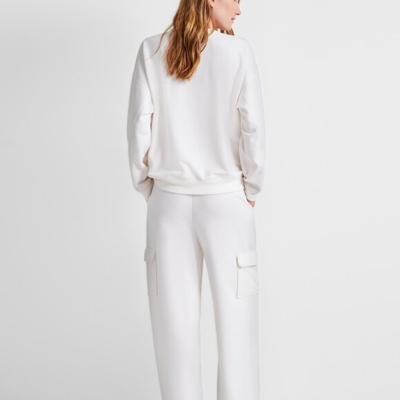 #41 State of Day Women's High-Rise Fleece Cargo Sweatpants Set Sour Grape - Picture 2 of 2